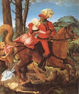 Hans Baldung Grien The Knight the Young Girl and Death (mk05) china oil painting image